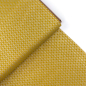 Preview: ST10183 Unelastische Webware gold mit silbermetallischem Karomuster als Meterware aus 100% Baumwolle